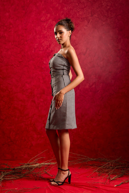 TWEED SKIRT WITH TOP