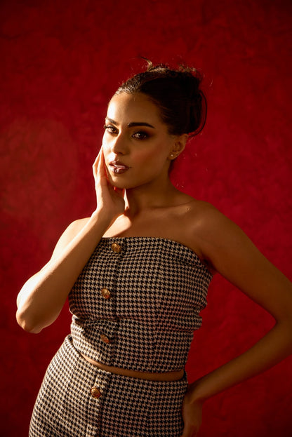 TWEED SKIRT WITH TOP