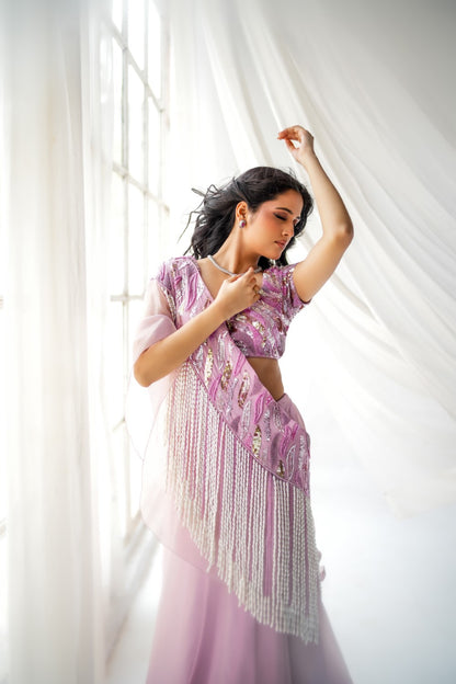 DEW DROP BLOOM LEHENGA