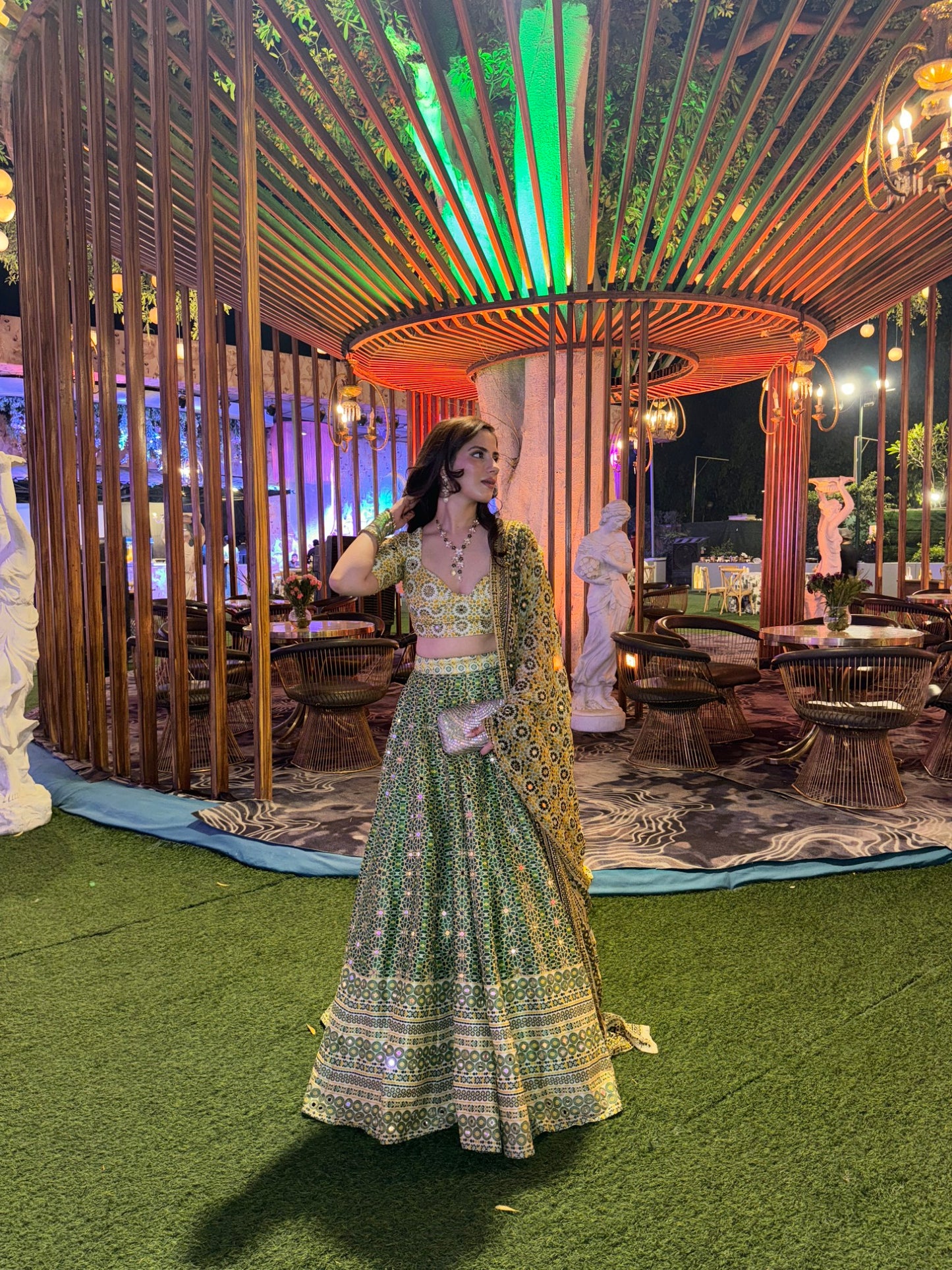 LUSH MOSAIC LEHENGA