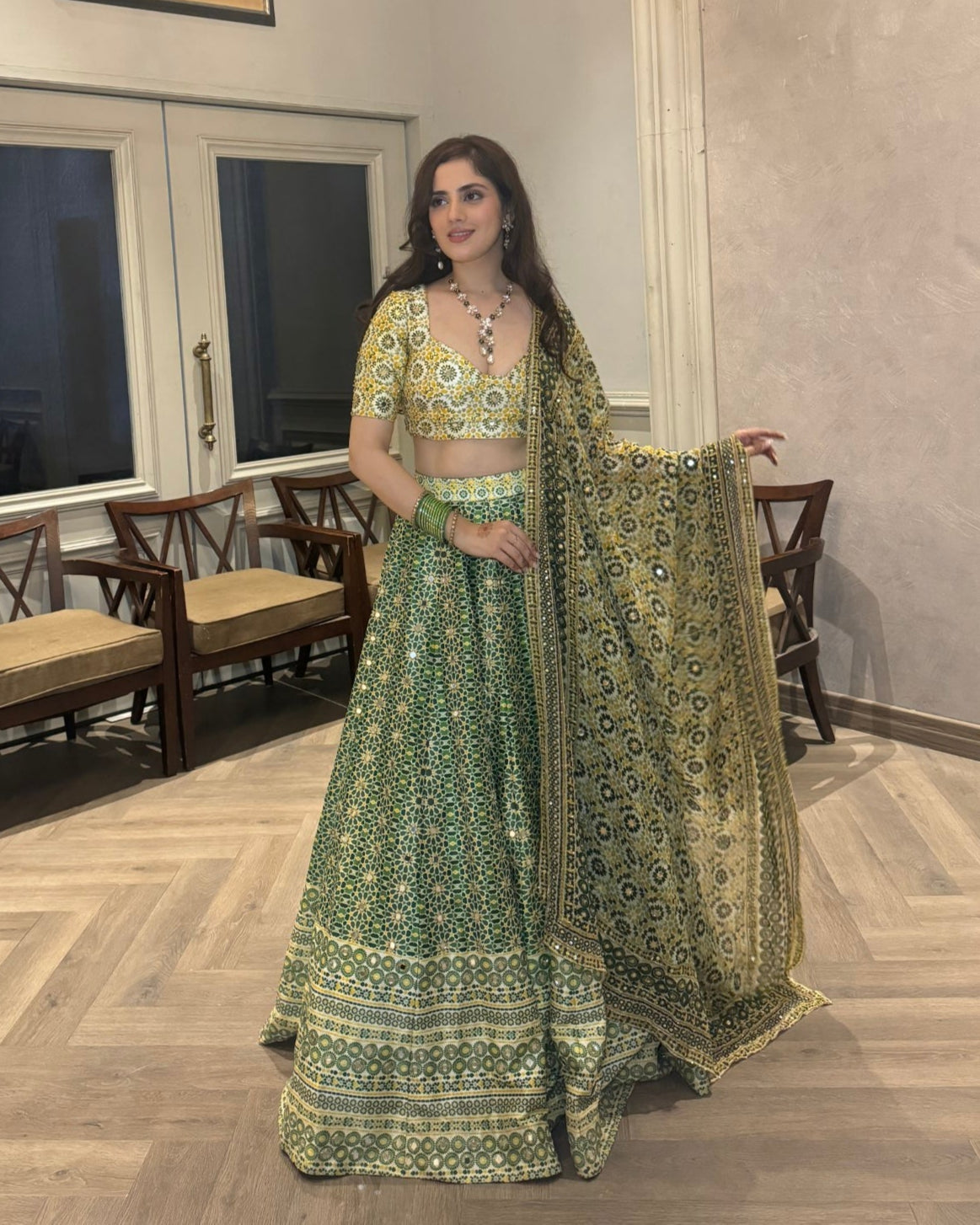LUSH MOSAIC LEHENGA