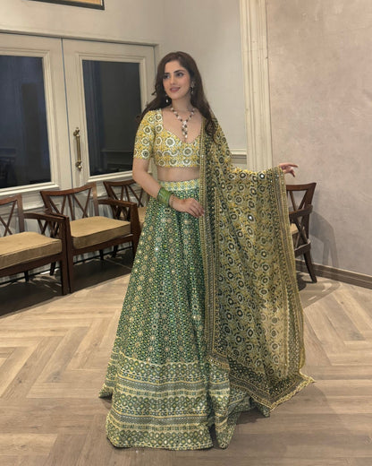 LUSH MOSAIC LEHENGA