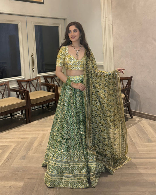LUSH MOSAIC LEHENGA