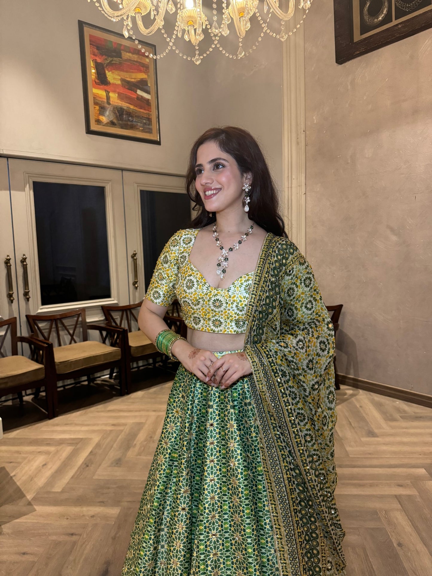 LUSH MOSAIC LEHENGA