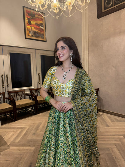 LUSH MOSAIC LEHENGA