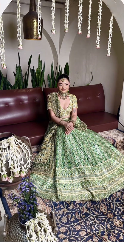 LUSH MOSAIC LEHENGA