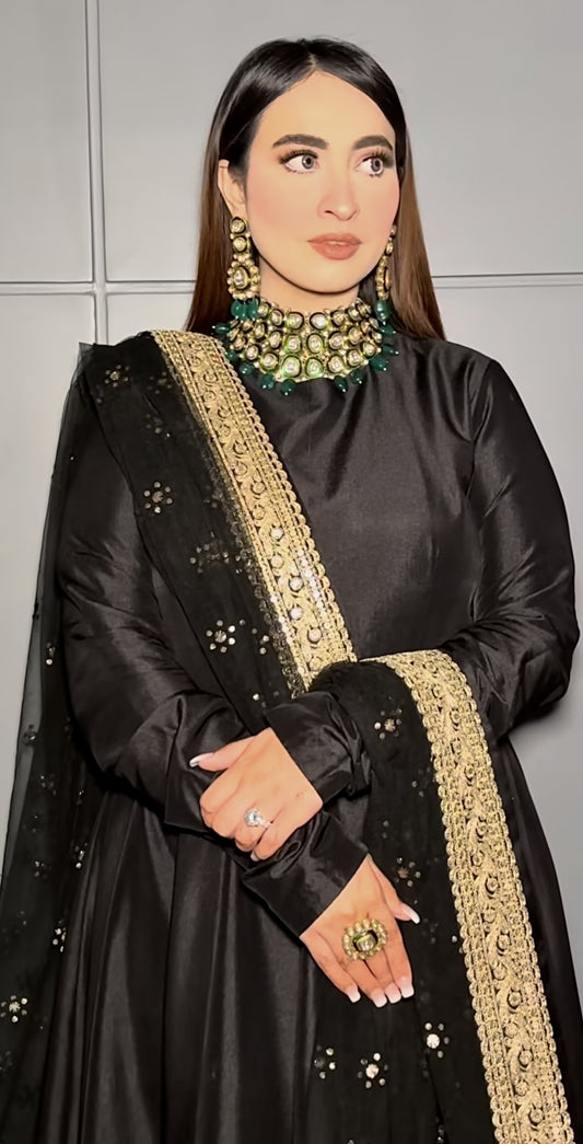 NOOR BLACK ANARKALI