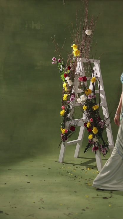 MINT GREEN PRE-DRAPED SAREE