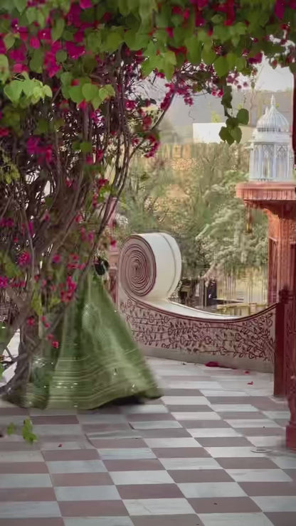 LUSH MOSAIC LEHENGA