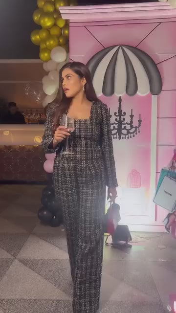 BLACK TWEED SUIT