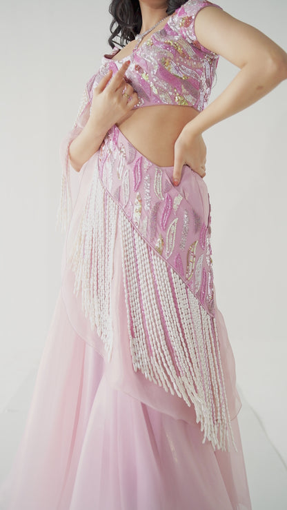 DEW DROP BLOOM LEHENGA